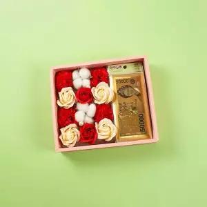 어버이날 카네이션 비누꽃 용돈봉투 2개 메시지카드 세트