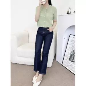 [리빌모아]여자 반팔 크롭 니트 가디건 DJW1-CAH-S2LCBB1053-퍼플