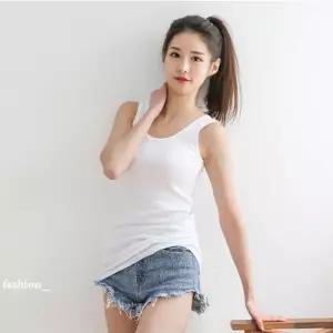 [리빌모아]여자 후라이스 롱 이너 나시 민소매 JSW-TS5-SP0000CLI-화이트