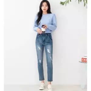 [리빌모아]여자 워싱 스키니 청바지 일자 와이드 부츠컷 하이웨스트 블랙진 여성청바