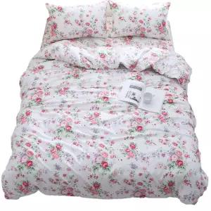 이불 커버 배경 단일 면화 흰색 조각