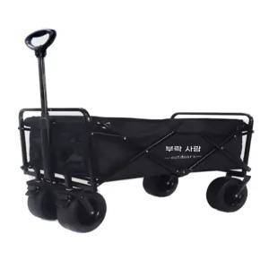 웨건 캠핑용품 접이식 카트 폴딩 수레 어 장바구니 외건 8인치 광폭 손수레