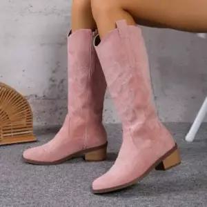 여성 댄스부츠 라인댄스 신발 가죽 부츠 스판 댄스 스포츠 스웨이드부츠