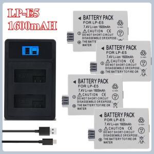 캐논 카메라 EOS 450D 1000D KISS X2 X3한 LP-E5 1600mAh 배터리