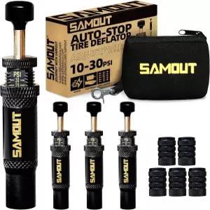 오프로드 4x4 차량 액세서리용 자동 정지 타이어 에어 다운 키트 10-30 PSI 스크류 온 디플레이터 도구