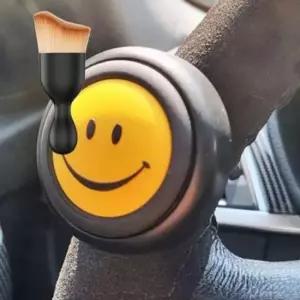 [CAR] 파워봉 세트 파워핸들 먼지 다용도 손잡이 스마일 메탈 브러쉬 핸들봉 운전대