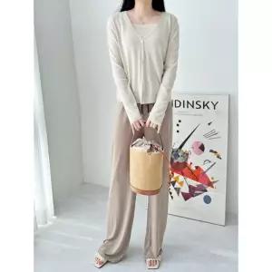 [리빌모아]여자 나시 가디건 세트 하객룩 블라우스 자켓 트위드자켓 여성가디건DJW-CA