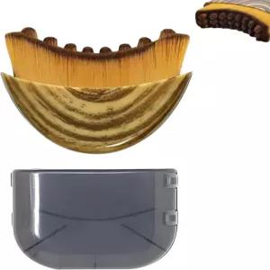 피부에 정확하게 맞도록 인체공학적으로 설계된 림프 컨투어 페이스 브러시 얼굴용 배액 마사지기 1PCS