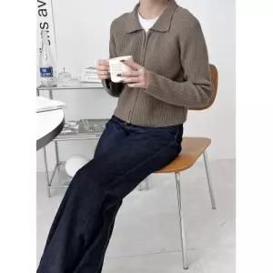 [리빌모아]여자 하찌 집업 니트 가디건 하객룩 원피스 블라우스 트위드자켓 여성가디