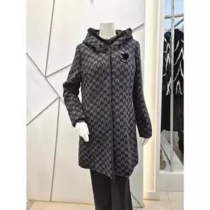 쉐르담 세이브존01 후드 밍크 알파카 코트 CG4-853HC(BK) (45037568)