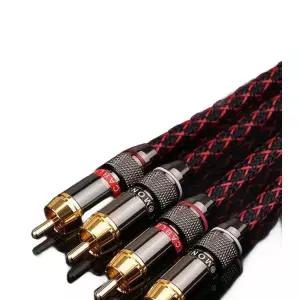오디오선 2대2 스피커 하이파이 연결선 전용 케이블