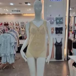 [비비안]BBM 자가드 레이스 인견 PN원단 노와이어 올인원 BT3517A_HDD