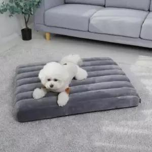 [반려] 특대형 그레이 레드퍼피 쿠쿠스 침대쿠션