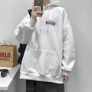 [골드스마일]프린팅 디자인 캐주얼 기모 심플 후드티셔츠