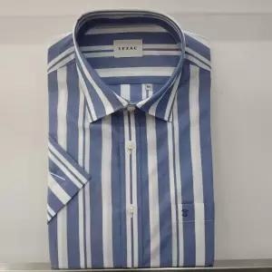 [예작]예작 22S/S 블루 빅 스트라이프 캐주얼 일반핏 반팔셔츠 YJ2MBA283_SC