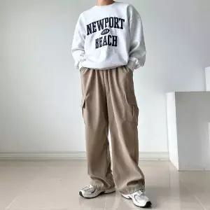 [셀러에이드]남성 5컬러 폴틴 골덴 코듀로이 카고 조거 와이드팬츠