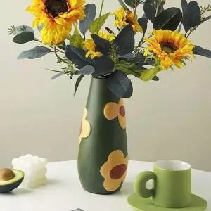 도자기화병 도자기꽃병 인테리어꽃병 플라워 거실화병 아트