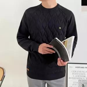 [179st]KSS 229 남자라운드넥심플탄탄니트