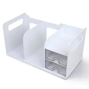 시스맥스 서랍책꽂이 2단서랍 책 서류 문구 소품 보관 서류꽂이 책꽂이 책진열대 데스크멀티박스