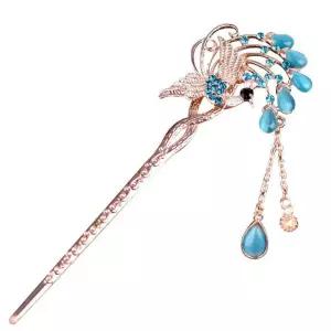 올림머리 비녀 U자 업스타일 혼주 똥머리 코사지 웨딩 한복