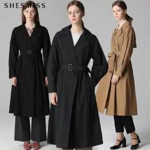 [쉬즈미스][쉬즈미스(SHESMISS)] 코튼 벨티드 트렌치코트 (택가격398000원)