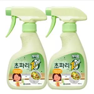 초파리 잡는 스프레이 초파리용 날벌레 제거제 초파리 퇴치 스프레이 음식물 290ml 2개