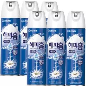 무향 모기 스프레이 에어로솔 가정용 살충제 수성 모기 스프레이 파리 방지 500ml 6개