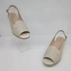 [에스콰이아]여성 발편한 보석 장식 컴포트 밴딩 쿠션 통굽 샌들 PF0MSD665_JK