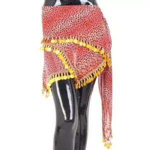 롱스커트 댄스복상의 댄스 공연 힙 BDSP-3801호피무늬힙스카프