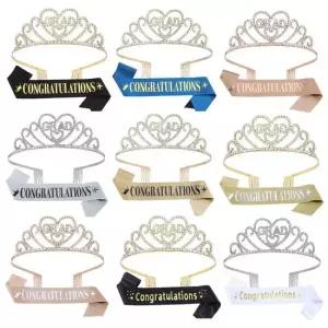 TBZ 교복몰 졸업식 졸업축하문구 숄더 스트랩 어깨끈 세트