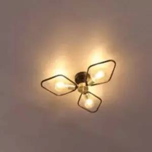 [Deco] 직부등 3등 블랙 전구 미포함 천정조명 다이닝룸조명 식탁등조명 식탁천장등