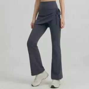 여성 요가 쫄바지 힙커버 나팔 치마 바지