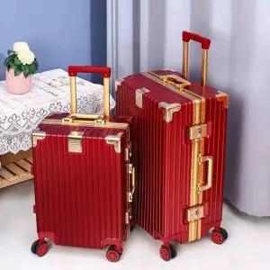 알루미늄 캐리어 빈티지 중대형 유럽여행 확장형 연예인 세트