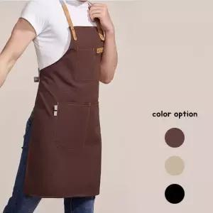 모어댄홈 무지 캔버스 앞치마
