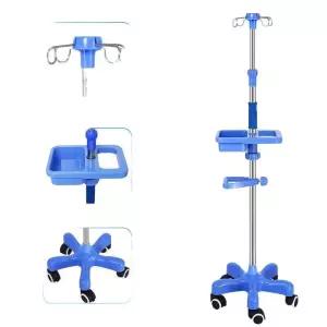 링거걸이 수액 병원 선반 의료용 링거걸이대 4개휠 폴대