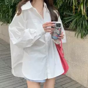 박시셔츠 데일리 롱 오버핏 루즈핏 박시 화이트 셔츠 블라우스
