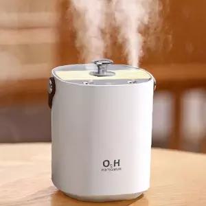 미니 초음파 분무기 USB 충전식 무선 탁상용 수분 공급 조명 기능 가정용