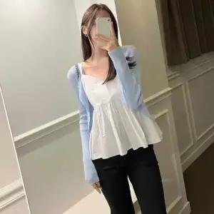 나시블라우스 여성 A라인 프릴 나시 블라우스 뷔스티에 여름 민소매 3색