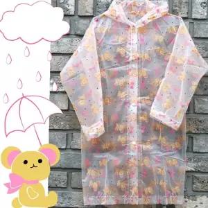어린이 투명 비닐 레인코트 유아 초등 학생 방수 우천 보호 야외 활동 안전 실용