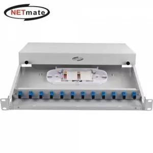[셀러에이드]강원전자 넷메이트 12포트 1U 랙 타입 광분배함(SC 어댑터 포함)
