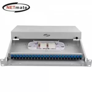 [셀러에이드]강원전자 넷메이트 24포트 1U 랙 타입 광분배함(SC 어댑터 포함)