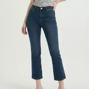 일자데님팬츠 여성 스키니 청바지 하이웨스트 스판 데님 일자 팬츠