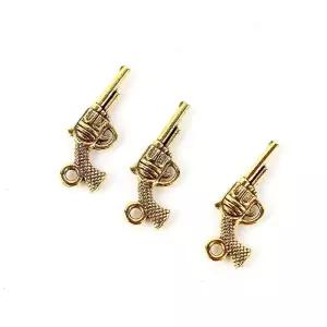 부자재 리볼버 펜던트 골드 키링 목걸이 총모양키링 총모양키링