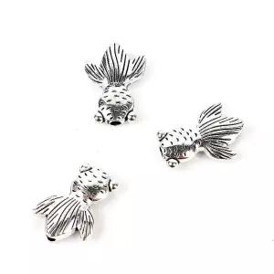 키링 목걸이 펜던트 금붕어 실버 부자재 펜던트 실버펜던트 금붕어펜던트