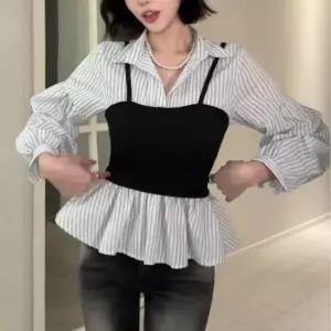 비욘드라이프 뷔스티에 레이어드 셔츠 1007865