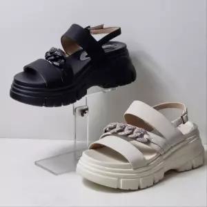 [탠디]미셸by탠디 TC01 여성 6cm 체인 큐빅 어글리 샌들 키높이 통굽 여름신발 X24023SB2 (48732212)