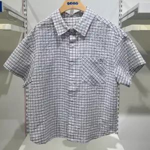 에스핏 HC21 체크 반팔 셔츠 반팔 셔츠 SJA303UCSH02