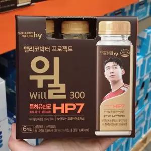 한국야쿠르트 헬리코박터 프로젝트 윌 300ml x 6