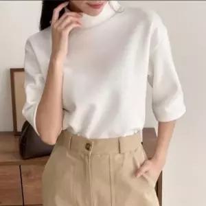 목폴라 루즈핏 자체제작 레이어드티 반폴라