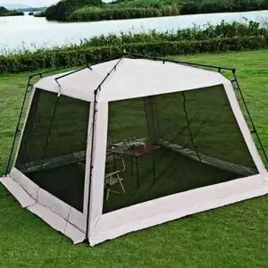 캠핑 사각 텐트 캠핑 쉘터 텐트 모기장 그늘막 야외용 대형 간편